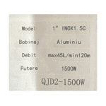 Pompa Submersibilă QJD2‑1500W, Bobinaj Aluminiu, Debit 45 l/min (2.7 m³/h), Refulare 120 m Tengtian - imagine 2